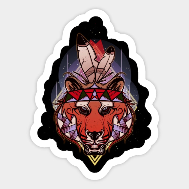 Silent Guardian Sticker by GODZILLARGE